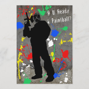 R Paintball för U-redo 4? Inbjudningar