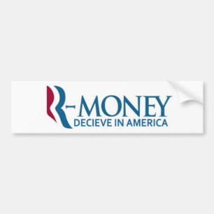 R-Pengar (anti-Romney) bildekal