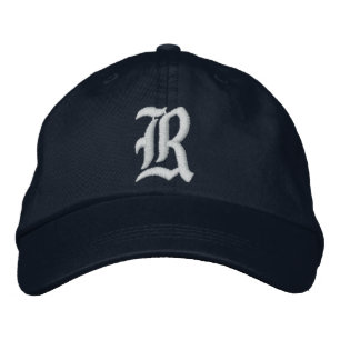 "R"-Personlig, justerbar höjd Broderad Keps