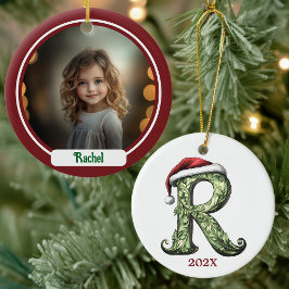 R Personlig Monogram jul Ornament