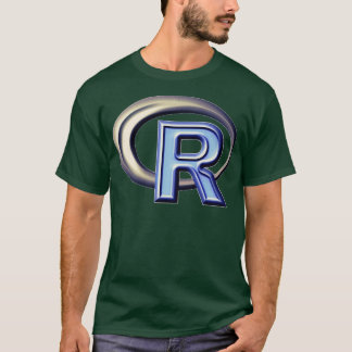 R programmeringsspråk R-logotyp T Shirt