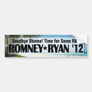 R&R Romney/Ryan Bumper Sticker Bildekal