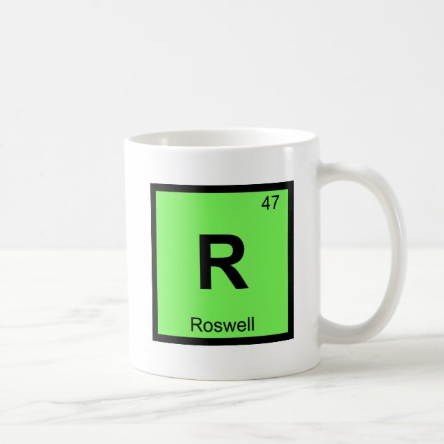 R - Roswell New Mexico kemi periodiska systemet Kaffemugg (Höger)