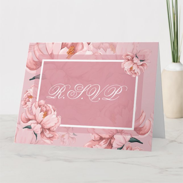 R.S.V.P-mappat gratulationskort Kort (Framsida)