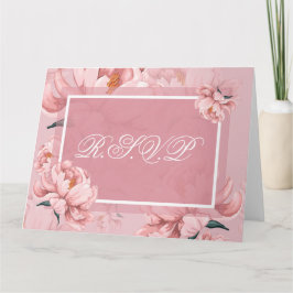 R.S.V.P-mappat gratulationskort Kort