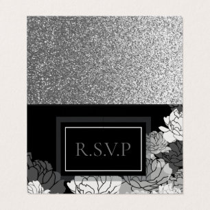 R.S.V.P silver, svartvit 10-årsjubileum Kort
