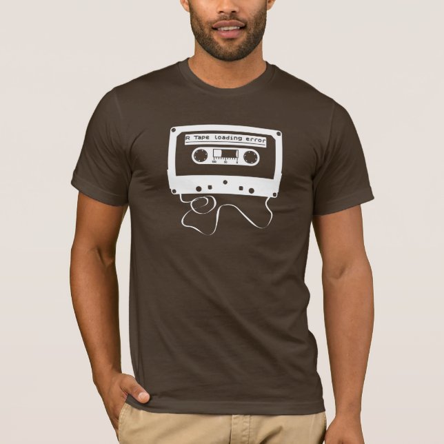 R tejpar att ladda Fel-Vit T-shirt (Framsida)