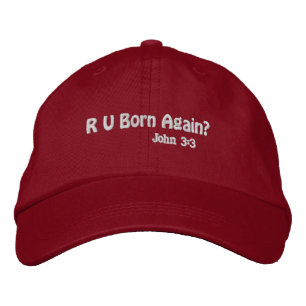 R U Born igen? Broderad Keps