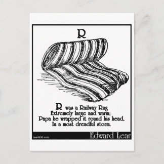 R var en järnväg Matta Vykort