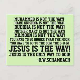 R.W.SCHAMBACH QUOTES, MOR MARY ÄR INTE VÄGEN! VYKORT