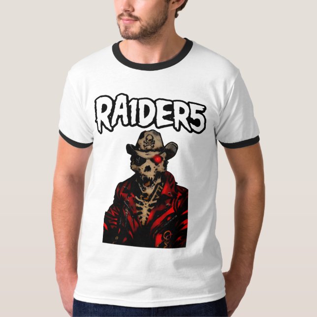 RA1DER5: Den grafiska teeshirten Cyber-Vaquero T Shirt (Framsida)