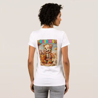 RA1DER5: Den "Sugar Rush Skeleton" Retro Grafiska  T Shirt