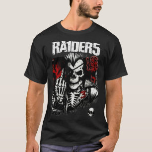 RA1DER5: Det "Anarki" Punk-Skeletor Grafiska T-Shi T Shirt