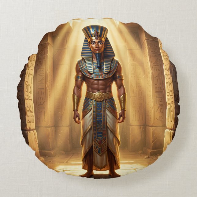 Ra – Ägyptischer Sonnengott´3 Rund Kudde (Framsidan)