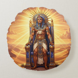 Ra – Ägyptischer Sonnengott Rund Kudde