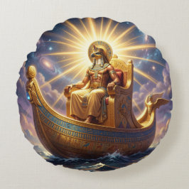 Ra – Egyptian Sun God´5 Rund Kudde