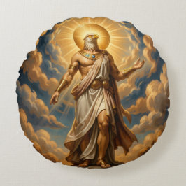 Ra – Egyptian Sun God Rund Kudde