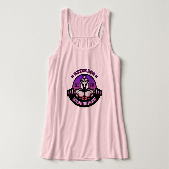 RA Fitness Women's S.H.D. Flowy Tank Linne Med Racerback (Design framsida)