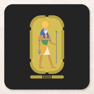 Ra Gud för Sol Underlägg Papper Kvadrat