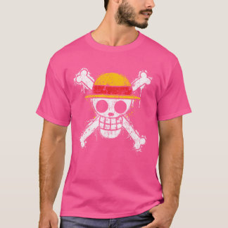 Rå Hats Pirat med skal och korsade ben T Shirt
