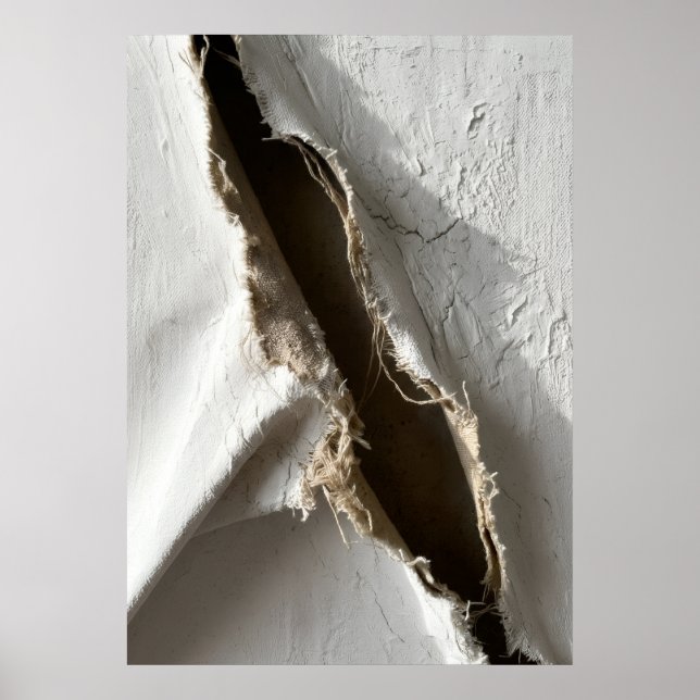 Rå jord splittrad abstrakt affisch | Geologisk tex (Framsidan)