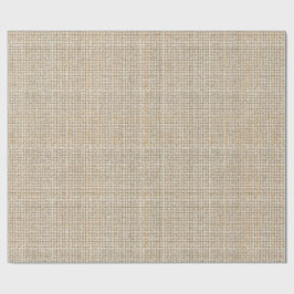 Rå Linneväv Havre Japandi Minimalistisk Presentpapper
