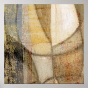 Rå målning av texturerad jordton poster