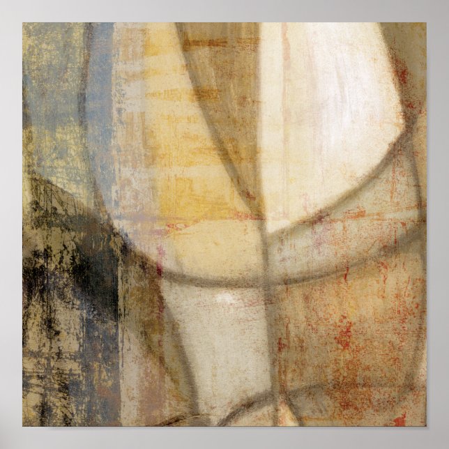 Rå målning av texturerad jordton poster (Framsidan)