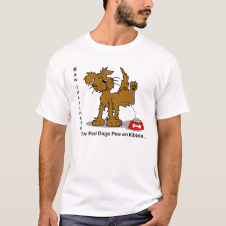 Rå matade hundar tee shirt