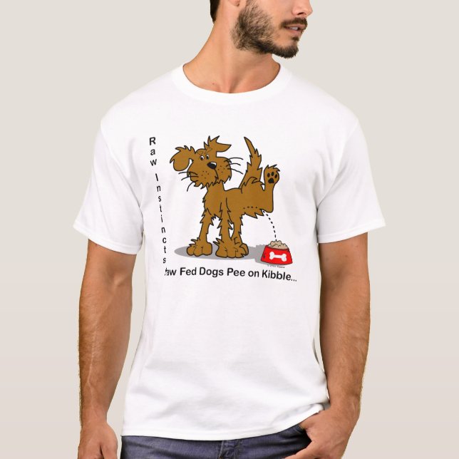 Rå matade hundar tee shirt (Framsida)