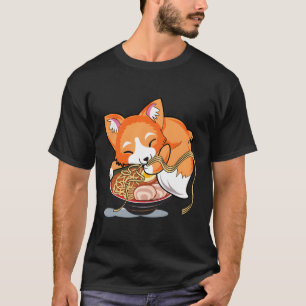 Ra Noodles Fox Kawaii Japanska Anime T Shirt