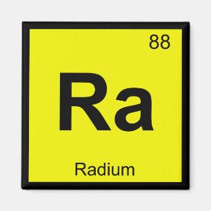 Ra - Periodisk Bord-symbol för radiokemi Magnet