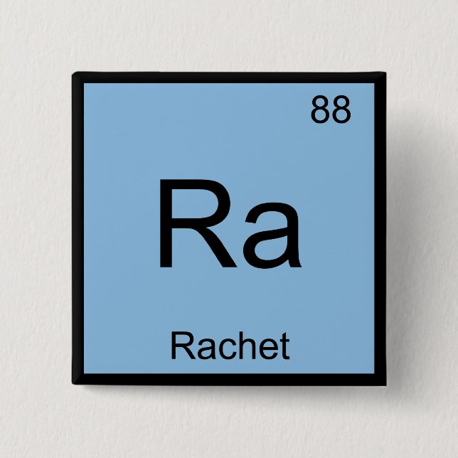 Ra - Rachet Chemistry Inslag Symbol Slang T-Shirt Knapp (Framsida)