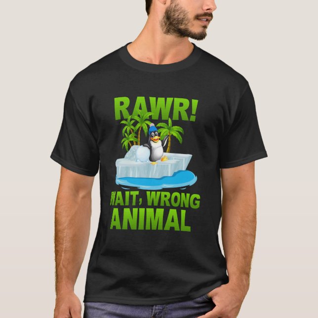 Raaa Vänta Fel Djur T Shirt (Framsida)