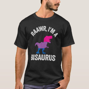 Raawr jag är en Bisaurus Dinosaur Rex Bisexual Fla T Shirt