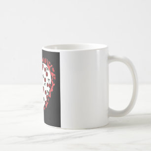 RAB körsbär Leopardtryck Hjärtat Rockabilly Kaffemugg