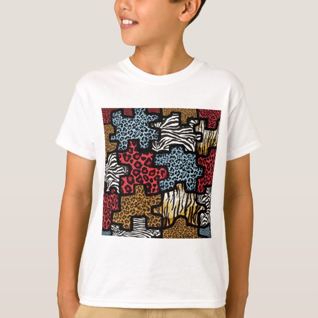 RAB Rockabilly Animal Print Puzzle Tee (Framsida)