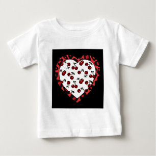 RAB Rockabilly Cherries Leopard Print Heart Tröja