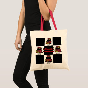 RAB Rockabilly Cherry jul Cake Tiles Bag Tygkasse