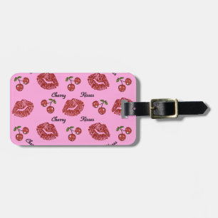 RAB Rockabilly Cherry Kisses på Rosa Bagagebricka