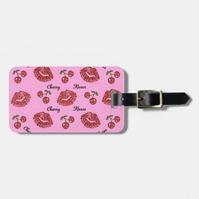 RAB Rockabilly Cherry Kisses på Rosa Bagagebricka (Horisontell Framsida)