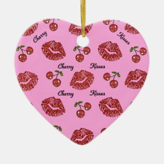 RAB Rockabilly Cherry Kisses på Rosa Julgransprydnad Keramik