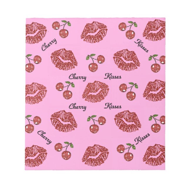RAB Rockabilly Körsbärskyssar på Rosa Anteckningsblock (Framsida)