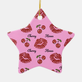 RAB Rockabilly Körsbärskyssar på Rosa Julgransprydnad Keramik