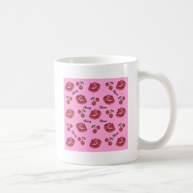 RAB Rockabilly Körsbärskyssar på Rosa Kaffemugg (Höger)