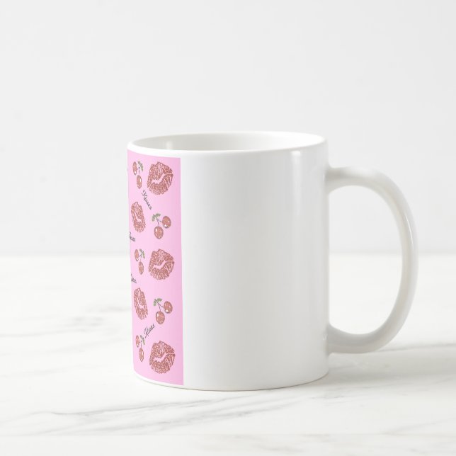 RAB Rockabilly Körsbärskyssar på Rosa Kaffemugg (Höger)