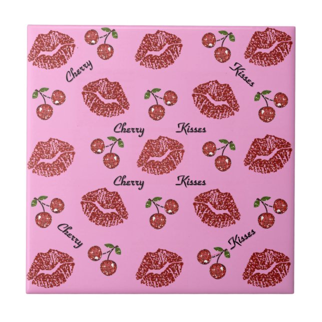 RAB Rockabilly Körsbärskyssar på Rosa Kakelplatta (Framsidan)