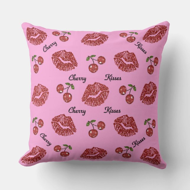 RAB Rockabilly Körsbärskyssar på Rosa Kudde (Framsida)