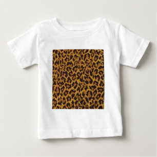 RAB Rockabilly Leopard Skriv ut Brown Guld Tee Shirt