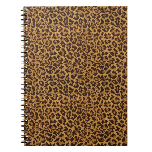 RAB Rockabilly Leopard Skriv ut Spiral bärbar dato Anteckningsbok (Framsidan)